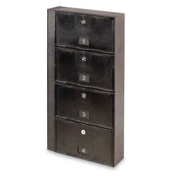 United Visual Products Sliding Door Indoor Enclosed Corkboard, 7 UV9003ACS-SATIN-BUFF - main